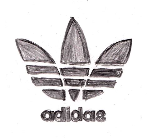 Adidas logo step by step drawing